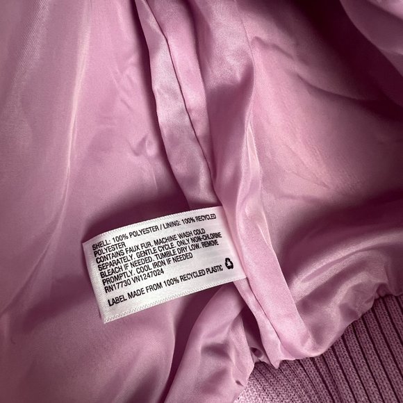 NWT Universal Thread Collared Sherpa Bomber Jacket Mauve Magic Size Large L NEW - Picture 8 of 14